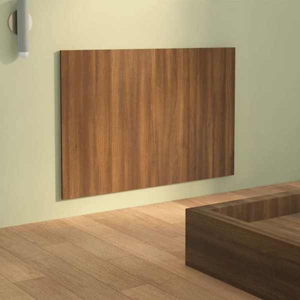 Hovedgærde til seng soveværelse møbel 120 x 1,5 x 80 cm MDF brun TDL0203589