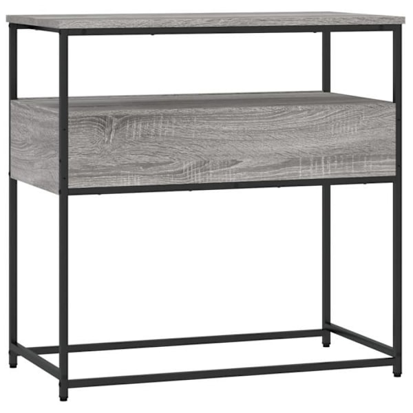 Elegant design konsolbord til entre med skuffer 75 x 40 x 75 cm grå ingeniørtræ DEC032248 kastanj