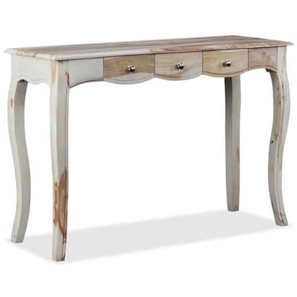 Konsolbord entrémöbel vardagsrumsmöbel med lådor 110 x 40 x 76 cm trä med honungsfärgad finish DEC031987 kastanj