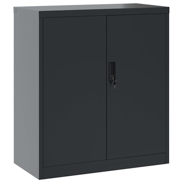 Caissons à tiroirs meuble de bureau portes verrouillables 79 x 40 x 90 cm i antracit stål DEC024502 Guld