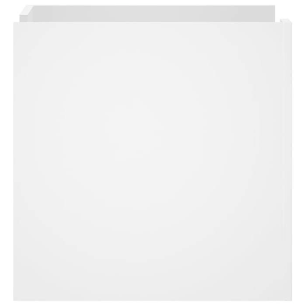 Yöpöytä laatikolla ja hyllyllä 45 x 50 x 50 cm valkoista konekirjapuisia DEC033408 Vit