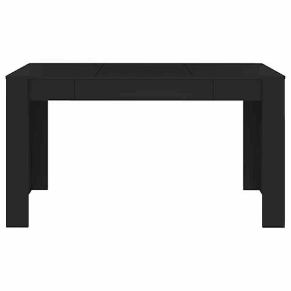 Design spisebord enkel 140 x 74,5 x 76 cm sort agglomerat DEC036644 Svart