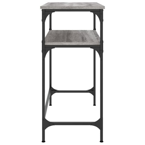 Sisäänkäynnin konsolipöytä 75 x 35,5 x 75 cm harmaata puuta ja metallia DEC032247 kastanj