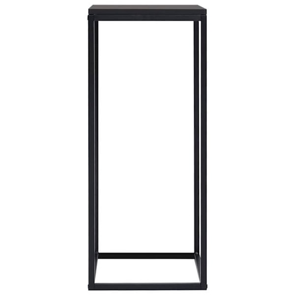 Sæt med 2 sideborde til sofa, planteholder i sort stål DEC031314 Svart