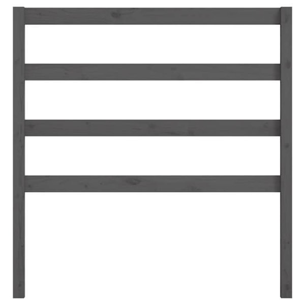 Sänggavel - Furu - 95x100 cm - Nutida - Design - Grå Grå