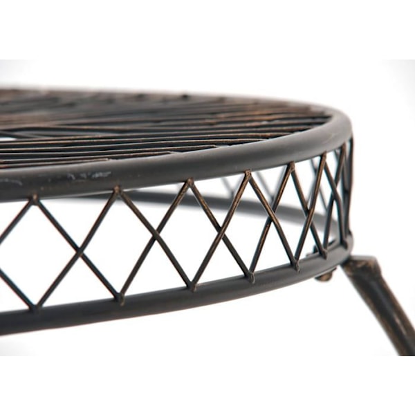 Balkong trädgårdsbord design rustik höjd 69 cm i bronsmetall 10_0003051 Brons