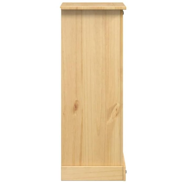 Natbord med 5 skuffer 53 x 39 x 103 cm massivt fyrretræ DEC033905 kastanj