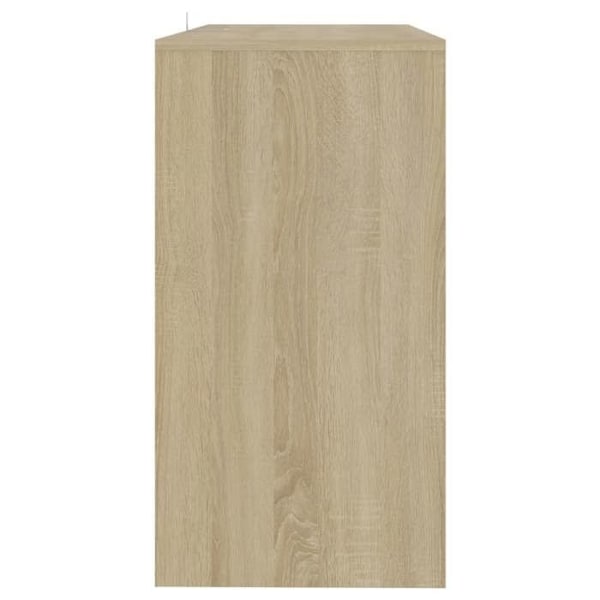 Käytännöllinen konsolipöytä vetolaatikoilla järjestettyyn eteiseen 89 x 41 x 76,5 cm beige insinööripuu DEC031966 Beige