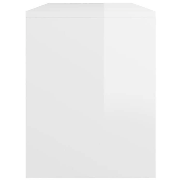 Vit spegelpall 70 x 35 x 45 cm vit ingenjörsträ DEC024975 Vit