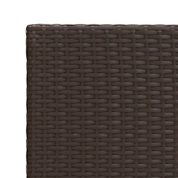 Sidebord til indendørs eller udendørs brug 55 x 45 x 49 cm flettet harlekin brun DEC032469 kastanj