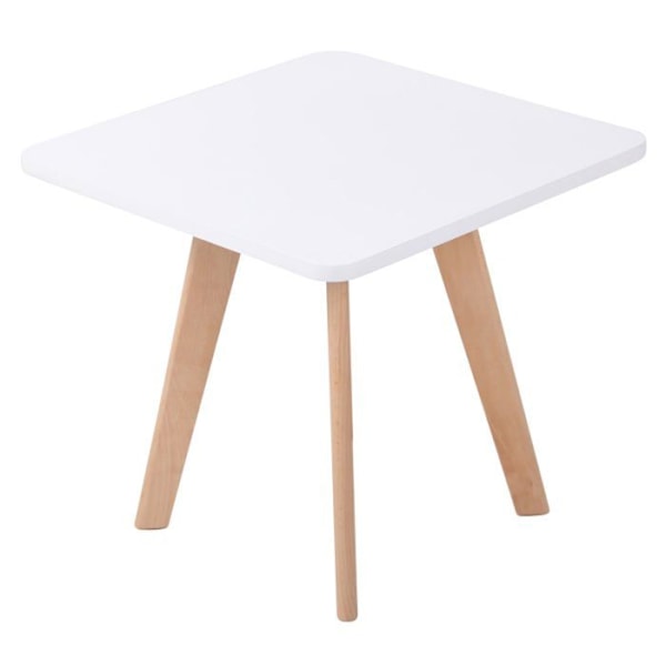 Vinkelbords i skandinavisk stil, højde 46 cm, i hvid MDF med firkantede ben 10_0005514 Vit