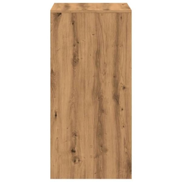 Multifunktionel sidebord højt 51 x 50 x 103,5 cm ingeniørtræ i eg farve DEC036427 kastanj