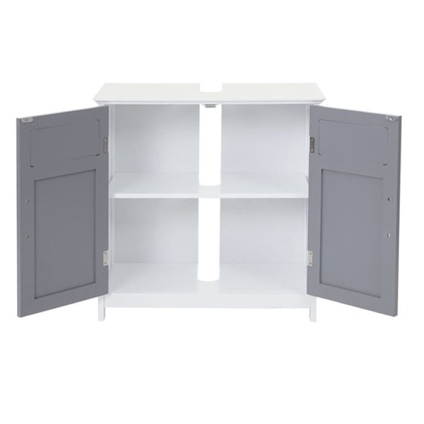 Kylpyhuoneen allaskaappi 60 x 60 x 30 cm harmaa MDF 04_0007842 Grå