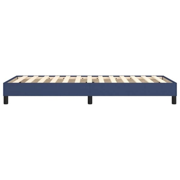 Sängbotten - TDL - 80x200 cm - Blått tyg - 1 plats - Plywood-lattor Blå