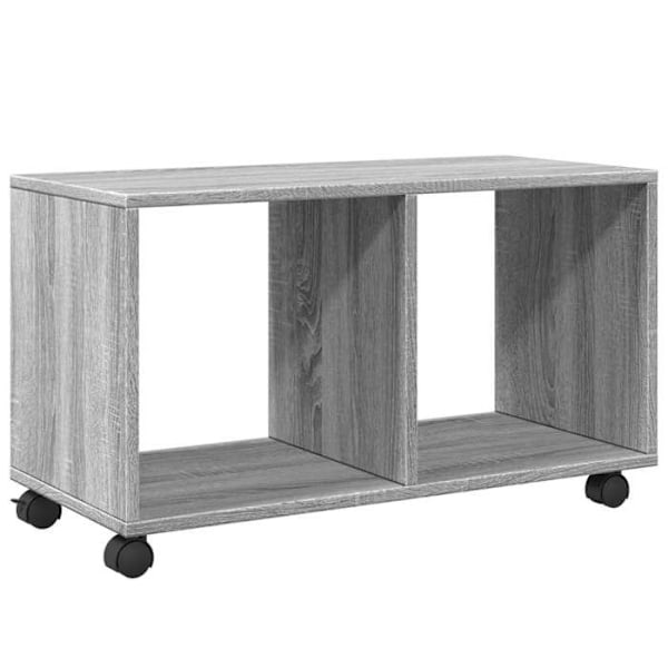 Syöttöpöytä konsoli sisäänkäyntiin olohuonekaluste pyörillä 72 x 33 x 42,5 cm rakennepuu harmaa DEC031381 kastanj