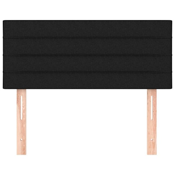 Hovedgavl til seng til soveværelse møbel 80 x 5 x 78/88 cm sort stof TDL0202114