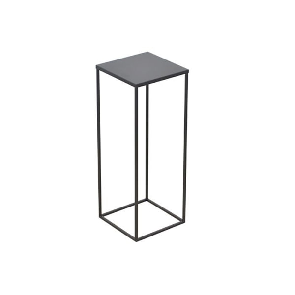 Modern växtstativ i svart metall 19 x 19 x 50 cm Slät yta DEC050072 Metall