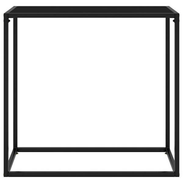Entrémöbel konsolbord design elegant 80 x 35 x 75 cm säkerhetsglas och stål DEC032168 Flerfärgad