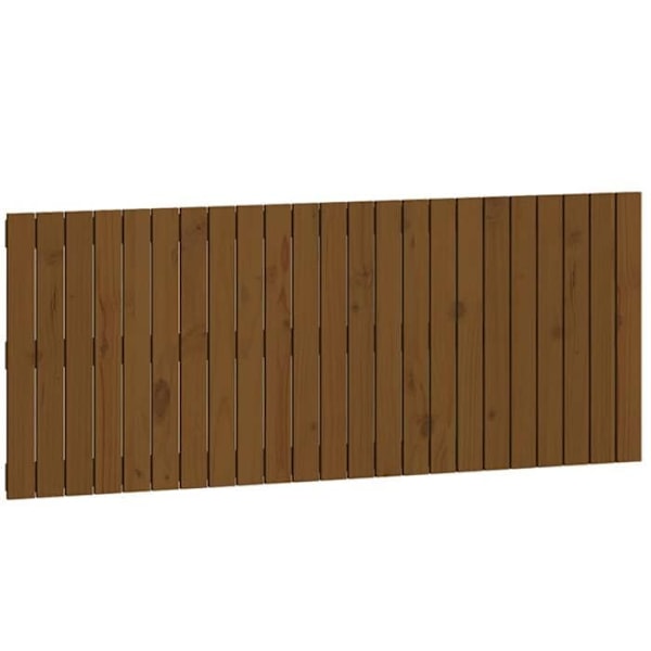 Sänggavel till sovrum väggmonterad möbel 147 x 3 x 60 Ljust brunt massivt trä