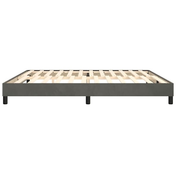 Sängstomme - TDL - 200x200 cm - Mörkgrått tyg - 2 platser - Levereras monterad Mörkgrå