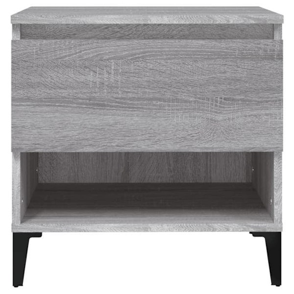 Side table lavt bord med skuffe 50 x 46 x 50 cm ingenie træ grå DEC032535 kastanj