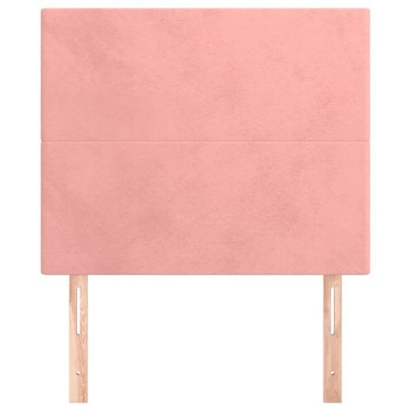 Hovedgærde - Ikke specificeret - 100x5x78/88 cm - Rosa velour - Klassisk stil - 2 dele Rosa
