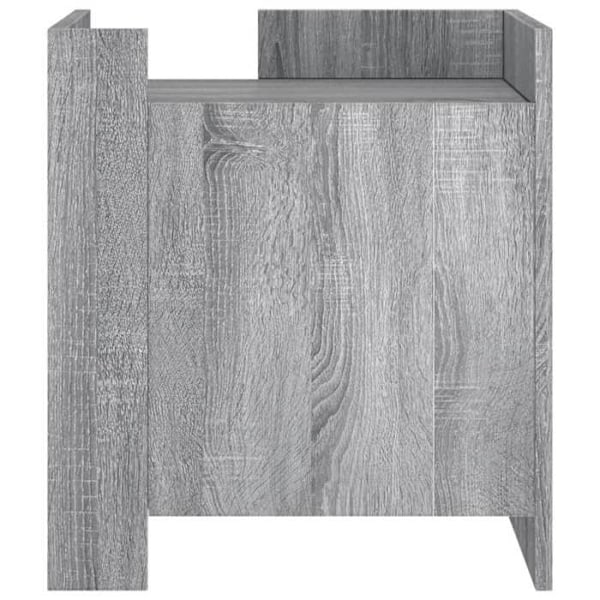 Natteskab med rum og dør 45 x 50 x 50 cm grå ingeniørtræ DEC034671 kastanj