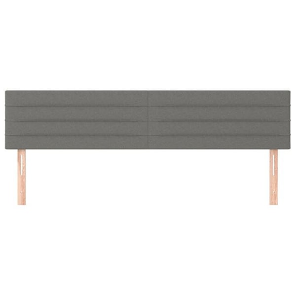 Hovedgærde - Ikke specificeret - 80x5x78/88 cm - Mørkegrå stof - Klassisk stil - Højdejusterbar Mörkgrå