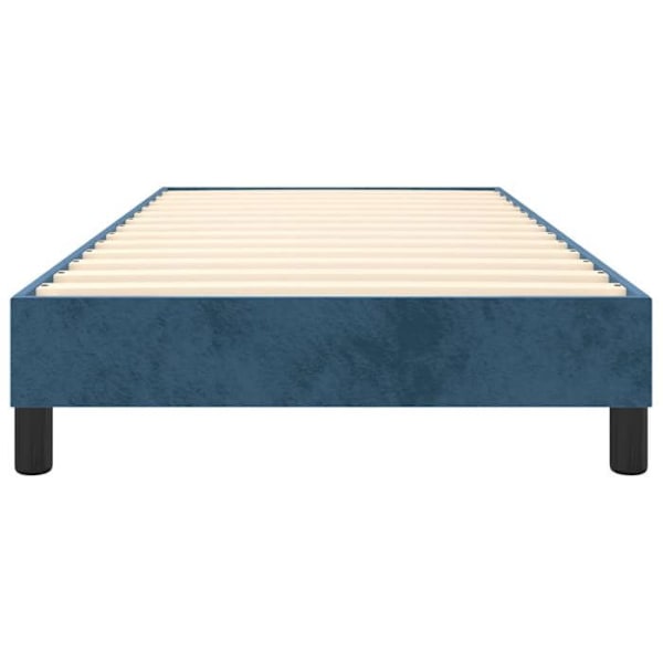 Vuodekehys - Ei määritelty - 90x200 cm - Tummansininen sametti - 1 paikka - Laatikot Mörkblå