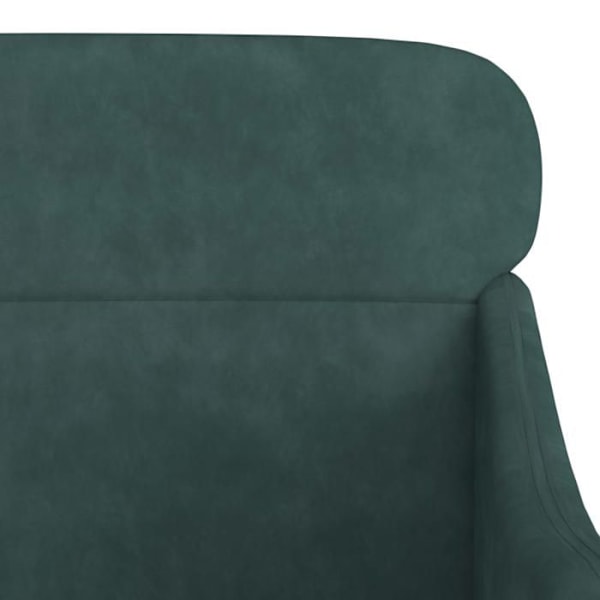 Design och modern loungefåtölj 63 x 76 x 80 cm i grön sammet DEC028685 Grön