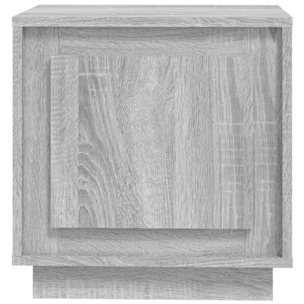 Yöpöytä suljettavalla osastolla 44 x 35 x 45 cm harmaata engineered puuta DEC034667 kastanj