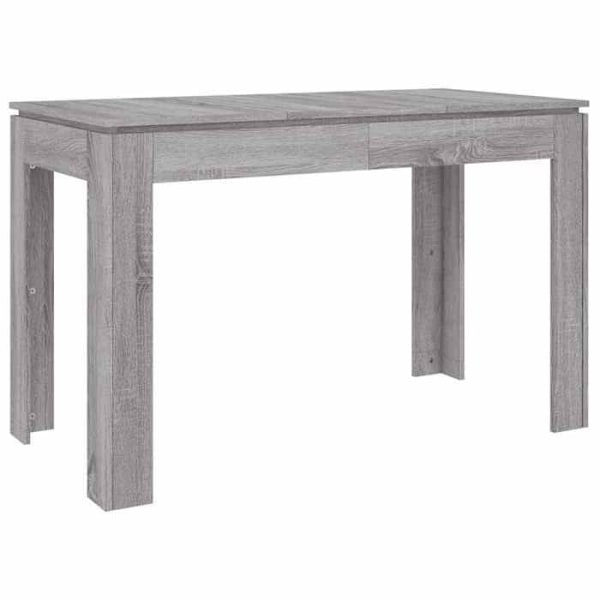 Moderni ruokapöytä 120 x 60 x 76 cm harmaa insinööripuusta DEC036676 kastanj