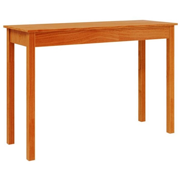 Funktionsdygtig skrivebordskonsol i stil 110 x 40 x 75 cm i massiv fyrretræ DEC032047 kastanj