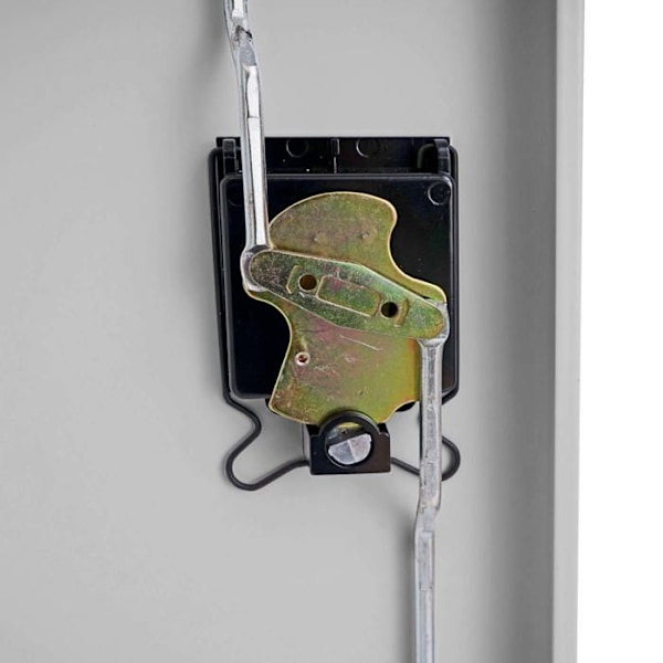 Kontor skab alsidigt møbel med 2 låsbare metal døre grå 185x90x40cm 04_0001479 Grå