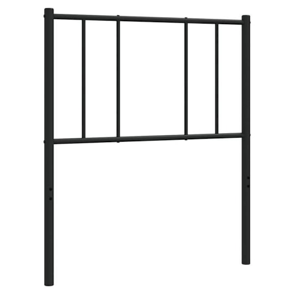 Hovedgærde til soveværelse, sengemøbel 75 cm, sort metal TDL0202410