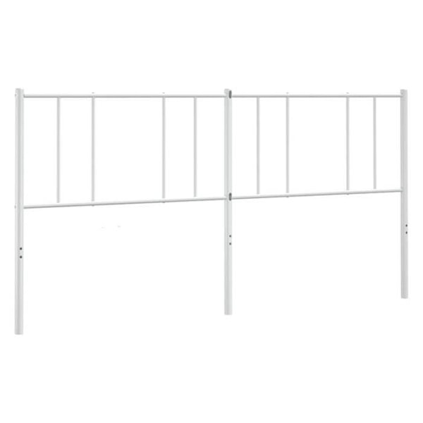 Hovedgærde - TDL - 180 cm - Metal - Hvid - Klassisk tidløs Vit