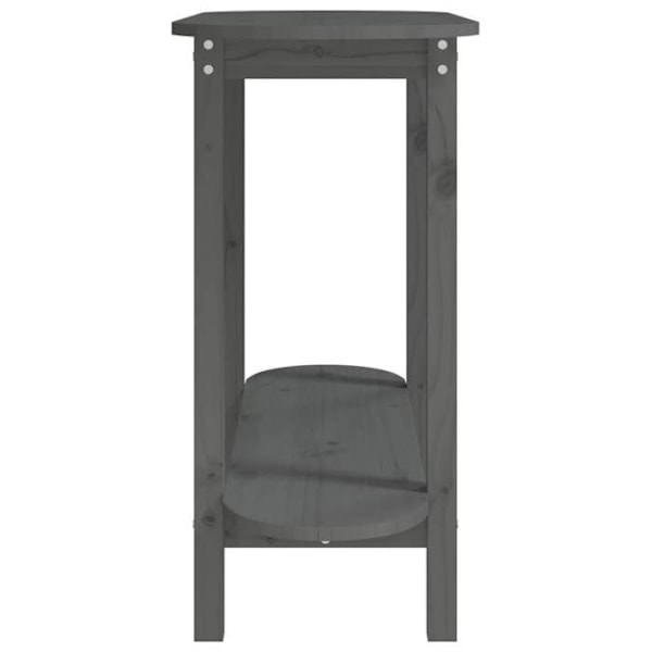 Bordkonsolbord 110 x 40 x 80 cm i massiv grå fyrretræ DEC031285 kastanj