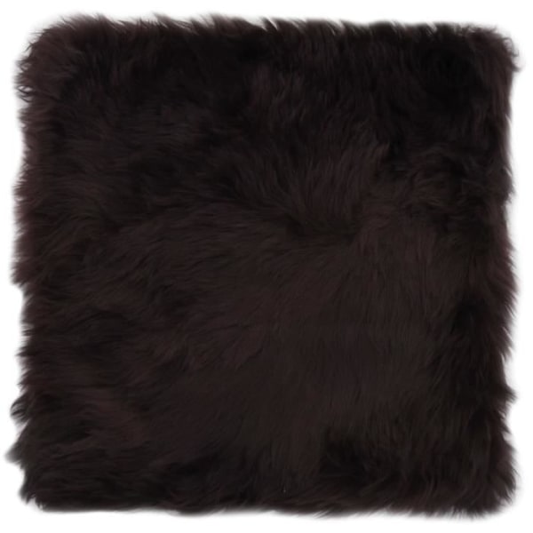 Paket med 2 bruna stolsdynor 40 x 40 äkta sheepskin