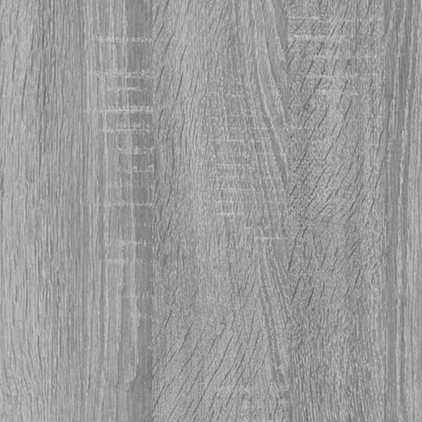Side table for sofa end with storage compartments 50 x 30 x 50 cm engineered wood gray DEC032531 kastanj