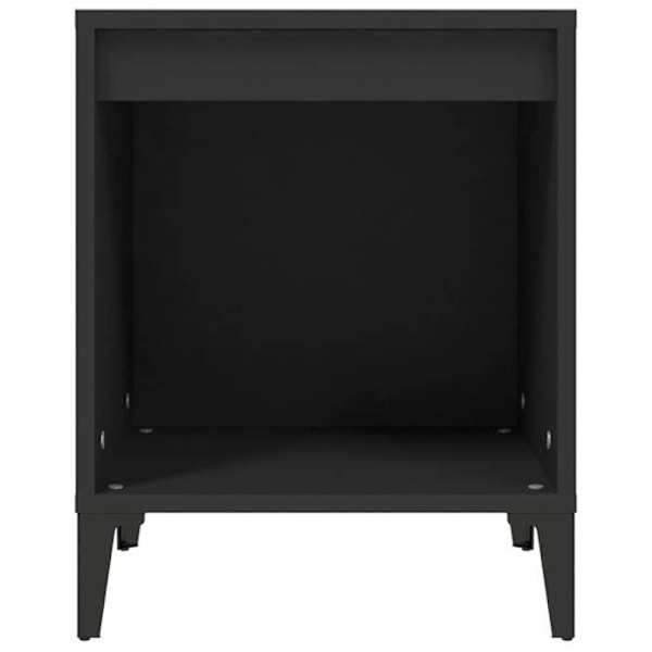 Sæt med 2 natborde med åbent rum 40 x 35 x 50 cm sort ingenieur træ DEC035544 kastanj