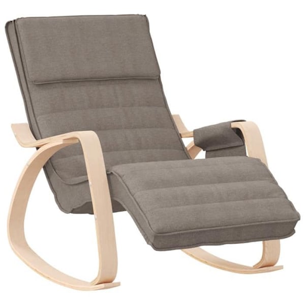 Fauteuil relax TV polstret til stue i taupe stof DEC029087 Mol