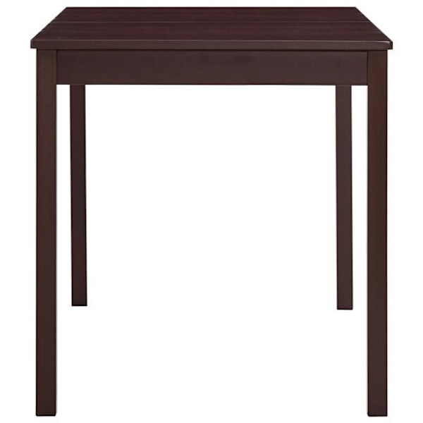 Moderne design spisebord 140 x 70 x 73 cm mørkebrun fyrretræ DEC036871 kastanj