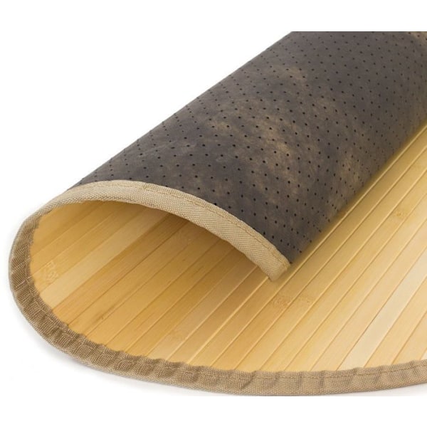 Matto - Décoshop26 - TAP06078 - Pyöreä - Ø 90cm - Luonnonkuidut - Sisätiloihin naturlig