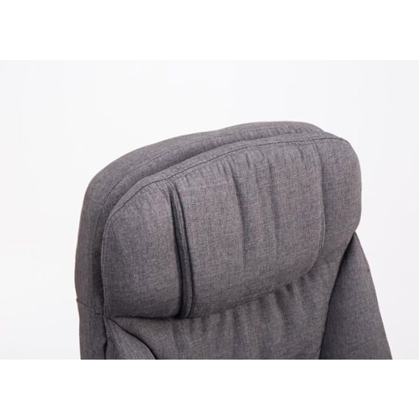 XL-korkean selkänojan pyörällinen työtuoli, max kuormitus 160 kg, säädettävällä jalkatuella, tummanharmaa kangas 10_0002782 Grå
