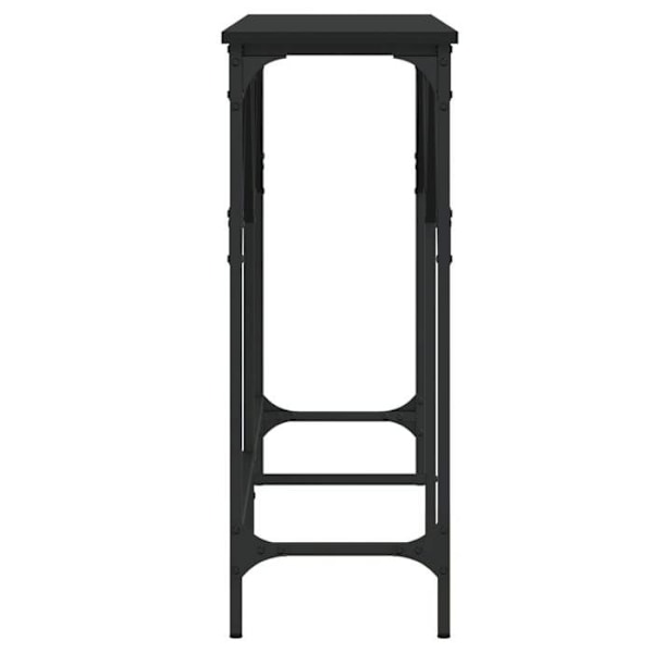 Konsolbord indgangsbord stue møbel 140 x 29 x 75 cm sort ingeniørtræ og metal DEC032109 kastanj