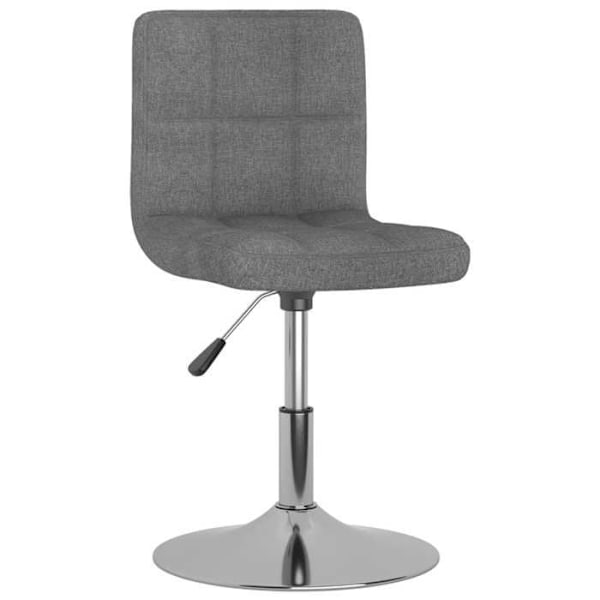 Baari stool x1 kääntyvä korkeatuoli vaaleassa harmaassa kankaassa ja teräksessä DEC029541 Grå