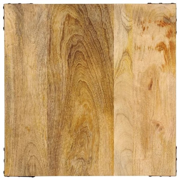45 x 45 x 50 cm:n kokoinen tukeva mango-puusta ja raudasta valmistettu apupöytä DEC032570 kastanj