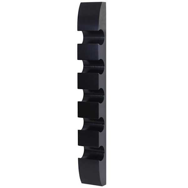 Flaskeholder vægmonteret flaskeholder, til 5 flasker 99x13x9cm sort 04_0002519 Svart