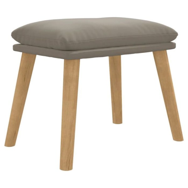 Repose fødder taburet 45 x 29,5 x 35 cm i grå velour DEC030217 Grå