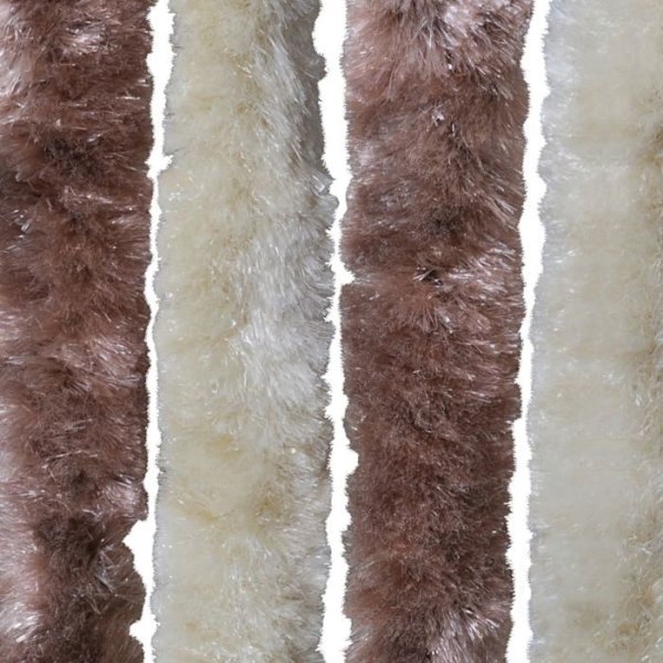 Lys mod insekter myggenet Beige og lys brun 90 på 220 Chenille